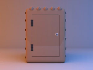 Vintage Retro Control Console - Panel 3D Model