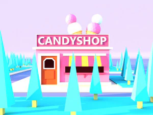 Cute cartoon candyshop 3D Model