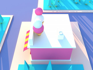 Cute cartoon candyshop 3D Model