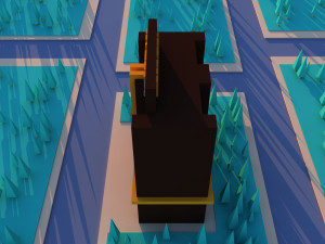 Cute cartoon hotel Modelo 3D