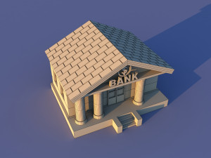 Cute Cartoon Village Collection Low Poly Modèle 3D
