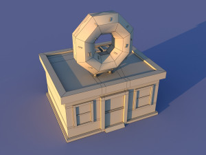 Cute Cartoon Village Collection Low Poly Modèle 3D