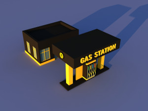 Cute Cartoon Village Collection Low Poly Modèle 3D