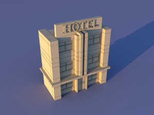 Cute Cartoon Village Collection Low Poly Modèle 3D