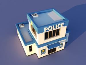 Cute Cartoon Village Collection Low Poly Modèle 3D