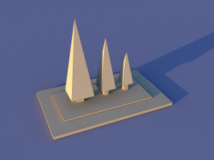 Cute Cartoon Village Collection Low Poly Modèle 3D