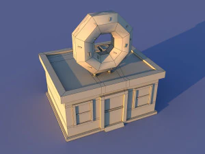 CuteCartoon Village constructor Collection Low Poly 3D Model
