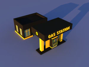 CuteCartoon Village constructor Collection Low Poly 3D Model