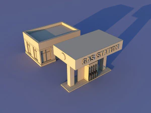 CuteCartoon Village constructor Collection Low Poly 3D Model