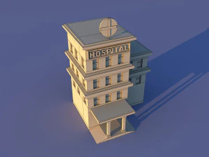 CuteCartoon Village constructor Collection Low Poly 3D Model