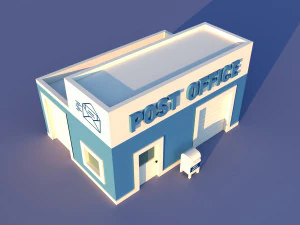 CuteCartoon Village constructor Collection Low Poly 3D Model