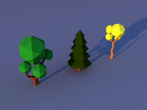 CuteCartoon Village constructor Collection Low Poly 3D Model
