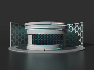 Scifi glow futuristic reception 3D Model