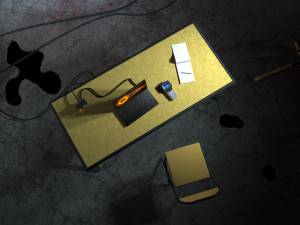 Fantastic Sci-fi Scientific Research Laboratory in a Cave Modelo 3D