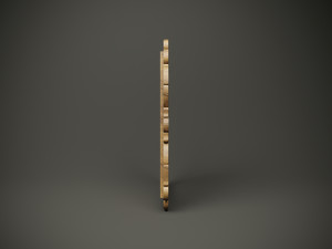 Wood model wall mirror dish for cnc machine 3D Model