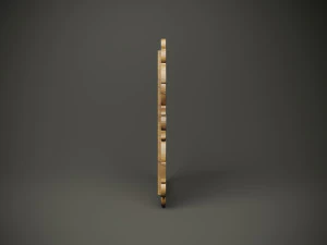 Wood model wall mirror dish for cnc machine 3D Model