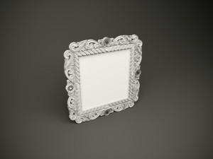 Wood model wall mirror dish for cnc machine 3D Model
