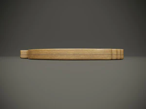 Wood model fish compartmental dish for cnc machine 3D Model