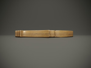 Wood model fish compartmental dish for cnc machine 3D Model