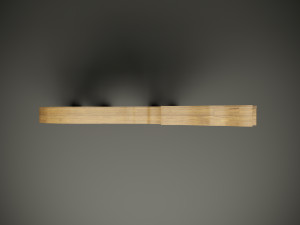 Wood parametric wall wolf model for cnc machine Modello 3D