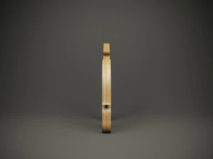 Wood parametric wall wolf model for cnc machine 3D Model