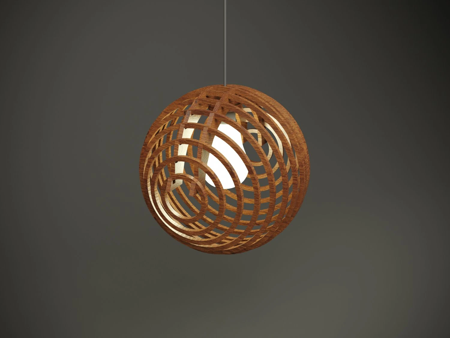 Wood parametric ceiling light for cnc machine 3D Model .c4d .max .obj .3ds .fbx .stl .blend 