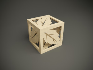 Wood plywood decor for cnc machine 3D Model