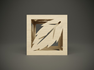 Wood plywood decor for cnc machine Model 3D