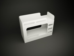 Minimalist bunk bed made of plywood for cnc machine 3D 모델
