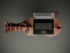 Wood parametric horse table model for cnc machine Model 3D
