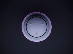Cute cartoon sci-fi futuristic privat house Low Poly 3D Model