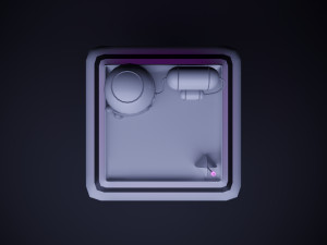 Cute cartoon sci-fi futuristic privat house Low Poly v2 Modèle 3D