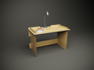3D model Wooden Lamp Laser Cut desk lamp lampshade 9 VR / AR / low-poly