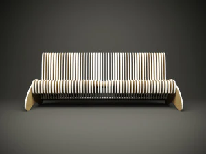 Wood parametric multi function seat bench model for cnc machine 3D Model