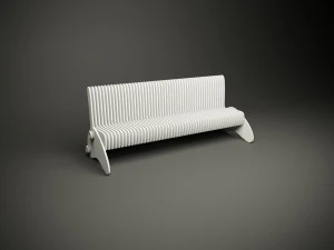 Wood parametric multi function seat bench model for cnc machine 3D Model