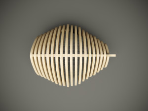 Wood parametric cat house model for cnc machine 3D Model