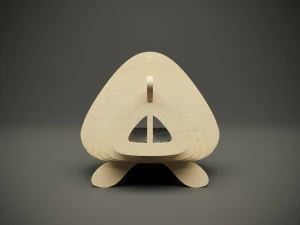 Wood parametric cat house model for cnc machine 3D Model