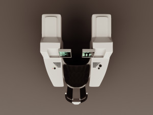 Old Sci-Fi Futuristic Office Modelo 3D
