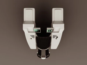 Old Sci-Fi Futuristic Office 3D Model
