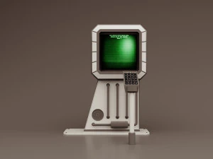 Sci-fi retro control panel project 3 3D Model