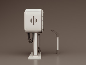 Sci-fi retro control panel project 3 Model 3D