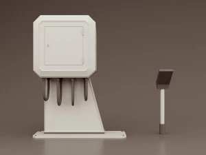 Sci-fi retro control panel project 3 3D Model
