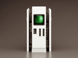 Sci-fi retro control panel project 2 3D Model