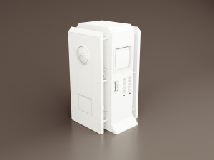 Sci-fi retro control panel project 2 3D Model