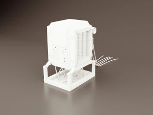 Sci-fi retro control panel-transformer project 1 3D Model