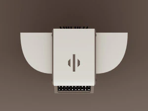 Proyek panel kontrol retro fiksi ilmiah 5 Model 3D