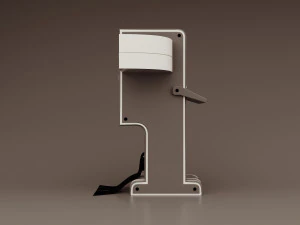 Proyek panel kontrol retro fiksi ilmiah 5 Model 3D