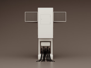 Sci-fi retro control panel project 5 Modelo 3D