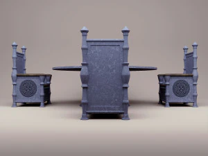 Fantasy sci-fi ancient table 3D Model