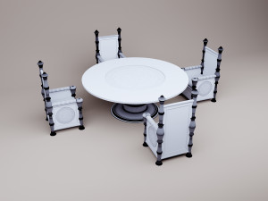 Fantasy sci-fi ancient table Modelo 3D